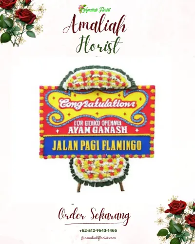 Bunga Papan Congratulation di Rumah Duka Daan Mogot (cabang)